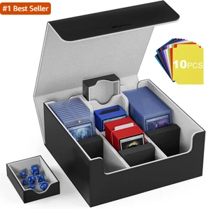 Mlikero Kartendeck Case, Sammelkarten Aufbewahrungsbox für Magnetkarten Halter und H - Bild 1 von 29