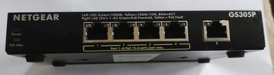 NETGEAR  5-Port PoE Gigabit Ethernet . Switch with 4-port PoE GS305P - Bild 1 von 3