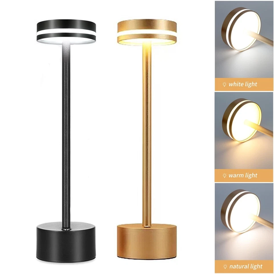 Modern Cordless Table Light LED Rechargeable Desk Bar Coffee Bedroom Decor Lamp - Image 1 of 1