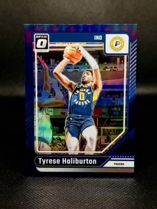 2024-2025 Donruss Optic Tyrese Haliburton Purple Prizm #215 Pacers - Picture 1 of 2