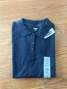 OLD NAVY Girls Navy School Uniform Short Sleeve Polo Size L 10-12 - Picture 1 of 3