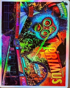 PRIMUS HOLMDEL NJ POSTER/STICKER FOIL MAY 17TH SESSANTA PUSCIFER APC - Picture 1 of 4