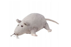 Ikea Plush Rat Gosig Stuffed Mouse Animal Ratta Toy Rodent White Gray Minnen