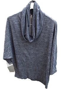 Olivia Moon Women's Cowl Neck Dolman Sleeve Pullover Top Size XL Heathered Gray - Picture 1 of 10