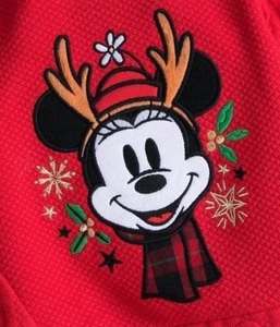Disney Store Mickey Mouse Christmas Sweatshirt 0-3 mos Disney Baby Top NWT - Picture 1 of 3