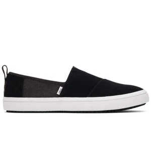 Toms Alpargata Black Suede/Canvas Sneakers Mens