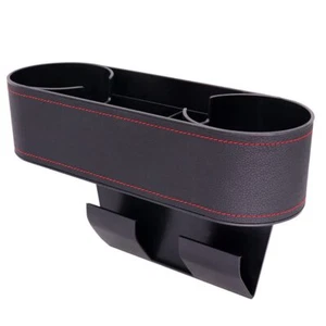 Car Cup Holder Seat Gap Organizer Multifunctional Cup Drink Holders With Pu Leat - Picture 1 of 6