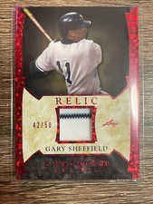 GARY SHEFFIELD 2022 Leaf In The Game Used Sports Game Used Relics #42/50