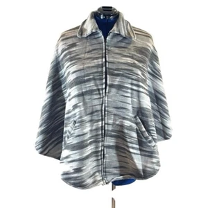 La Moda Zippered Fleece Poncho - Picture 1 of 8