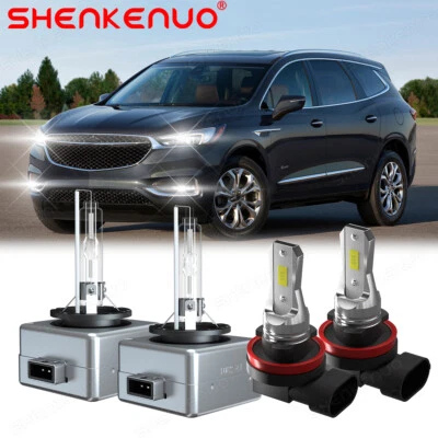 Faros antiniebla de haz alto/bajo LED para Buick Enclave 2013 2014 D3S+H11 Foto 1 de 4