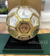 China 2022 Qatar World Cup Football shape Commemorative Silver+Cu Medal 131mm