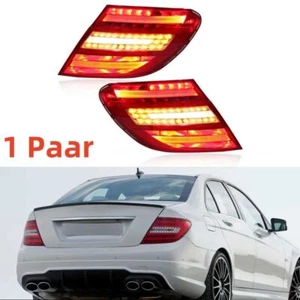 2× Für Mercedes Benz W204 2011-2014 LED Rückleuchten Rücklicht Bremsleuchte L+R - Picture 1 of 13