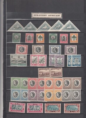 ÁFRICA SUROESTE 1926-1973 bonita colección MH (CV $500 EUR460) Foto 1 de 4