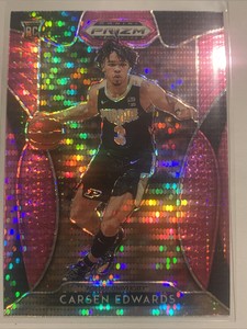 2019-20 Prizm Draft Picks Carsen Edwards RC, Rookie Pulsar Pink Holo, Celtics