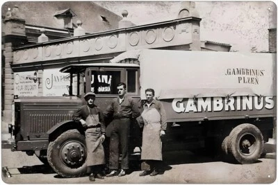 MARKENLOS Metal sign - Gambrinus (period advertisement)