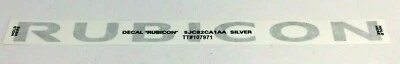 07-18 Jeep Wrangler Rubicon capó aspecto plateado calcomanía transferencia 5JC82CA1AA OEM Foto 1 de 3