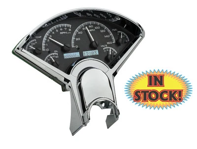 Dakota Digital VHX-55C-K-W - 1955-56 Chevy Car VHX Series Medidores - Negro/Blanco Foto 1 de 4