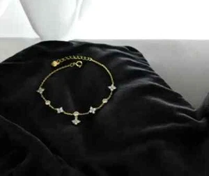 2Ct Round Cut Lab Created Diamond Women's Chain Bracelet 14k Yellow Gold Plated - Picture 1 of 5
