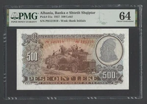 Albania 500 Leke 1957 P31a Uncirculated Grade 64 - Picture 1 of 2