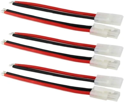 3Pairs Tamiya Battery Connectors Male & Female 14Awg 10Cm for RC Car Battery Cha - Image 1 of 4