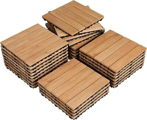 Yaheetech 27PCS Interlocking Patio Deck Tiles Outdoor Flooring for Garden - Picture 1 of 9