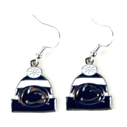 Penn State Nittany Lions Knit Hat Earrings Cover