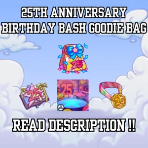 Neopets - Borsa Bash 25° Anniversario Compleanno - Neopoints [Veloce + Sicuro] - Foto 1 di 1