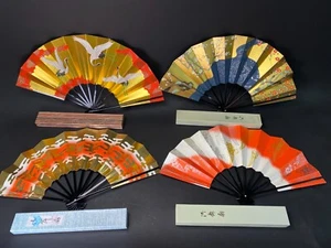 Japanese Sensu Ougi, 11.5" Dancing fan, Mai Ogi Sensu, Folding Hand Fan,Lacquer - Picture 1 of 5
