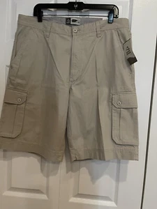 ALPPINE DESIGN Mens Khaki Classic Shorts Size 36 New With Tag And 6 Cargo Pock - Picture 1 of 12