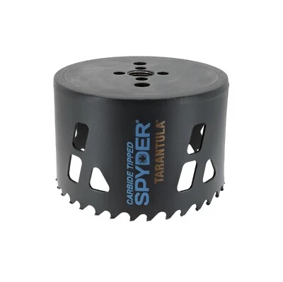 Spyder Tarantula 4" Hole Saw HEX 10 Tungsten Carbide-Tipped 600915CF Holesaw - Image 1 of 4