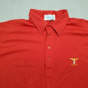 Vintage Pickering Golf Polo Shirt Mens XXL Red Champions 1960s 70s Made in USA - Picture 1 of 12