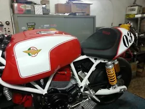 Ducati Sportclassic Sports 2006-2009 Volcano Design Sitzbezug Rot Antirutsch - Bild 1 von 5