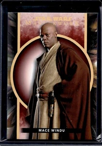 Topps Star Wars Masterworks Mace Windu #60 Red /25 - Picture 1 of 2