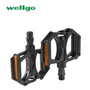 Wellgo M195 MTB Bicycle Bike Pedals Aluminum Alloy Mountain Road Bike DU Bearing - Picture 1 of 1