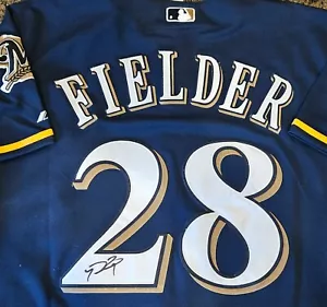 Prince Fielder Milwaukee Brewers Signed Autographed Jersey Signed IP - Picture 1 of 11