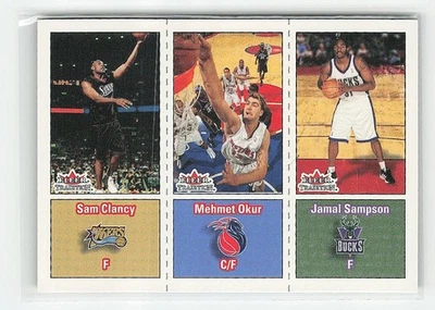 2002 Fleer Tradition Sam Clancy Mehmet Okur Jamal Sampson #283 RC USA - Image 1 of 2
