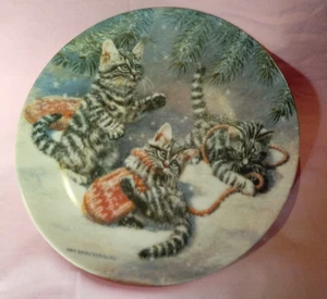 Katzen-Dekoteller "Kittens and Mittens: Silver Tabbies" (Bradex) - Bild 1 von 7