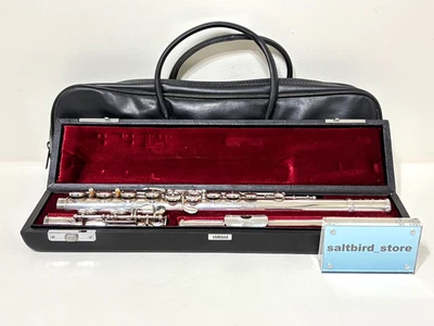 Flauto placcato argento YAMAHA YFL-451 YFE451 con custodia e borsa dal Giappone - Immagine 1 di 4