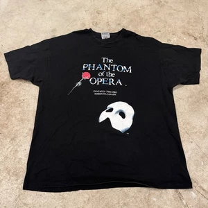 Vintage PHANTOM OF THE OPERA Musical 80s T-Shirt Size XL Roots Canada Logo - Bild 1 von 8