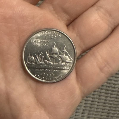 2000 P Washington Quadricentennial Jamestown Virginia Quarter - Image 1 of 2