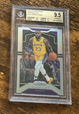 Panini Prizm Silver Prizms #129 2019-20 LeBron James BGS 9,5 True Gem + #S5596 Foto 1 de 2
