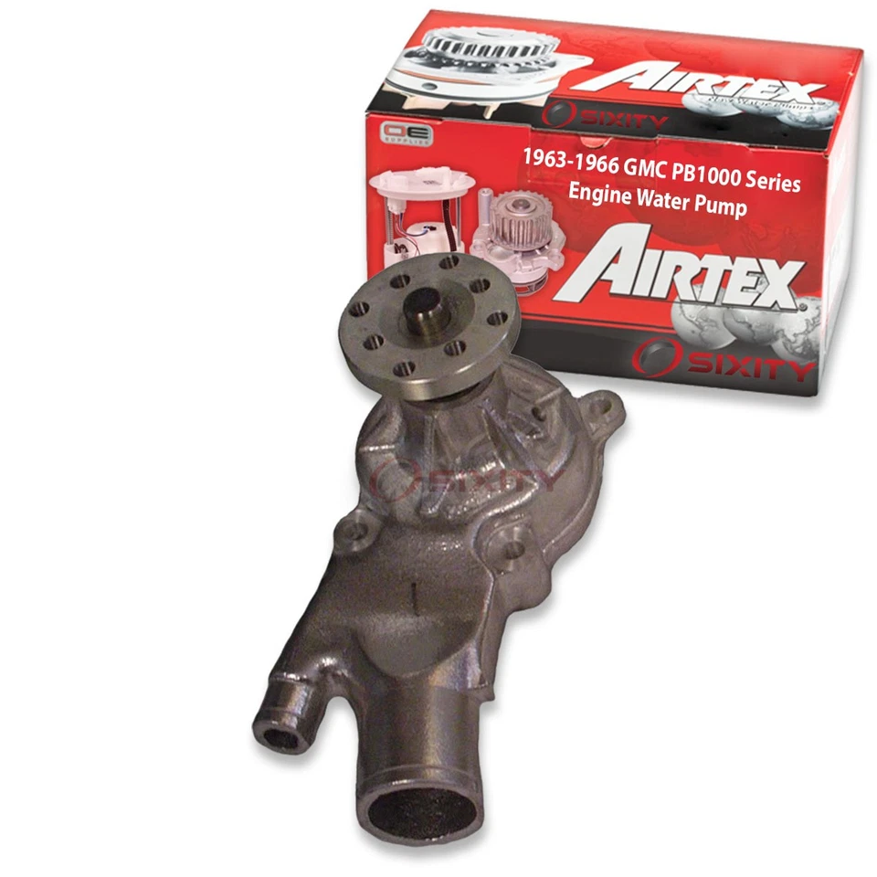 Bomba de agua del motor Airtex para 1963-1966 GMC PB1000 Series 2,5 L 3,2 L 3,8 L L4 gy Foto 1 de 4