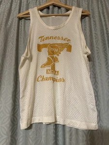 Camiseta de colección 1974 Tennessee Vols blanca naranja campeones de atletismo de la NCAA - Imagen 1 de 3