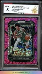 /50 MarJon Beauchamp RC Rookie Pink Fast Break 2022 Panini Prizm PACG 8 NBA - Bild 1 von 2