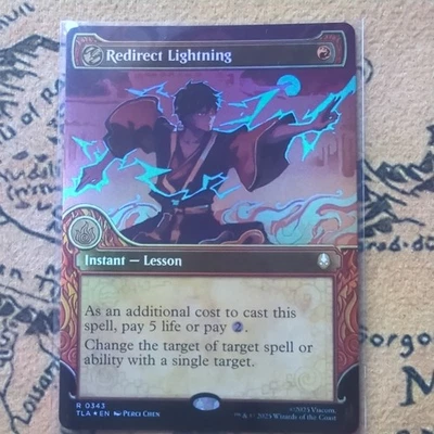 1x - Redirect Lightning - FOIL SHOWCASE #343 - Avatar: The Last Airbender MTG - Image 1 of 2