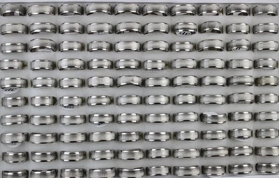 Lote de 32 anillos de acero inoxidable de piedra ojo de gato grises para trabajos de joyería al por mayor Foto 1 de 4