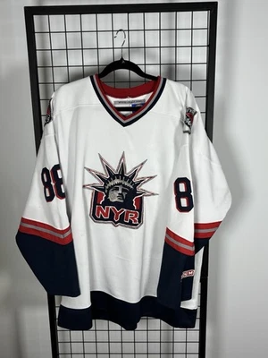 Camiseta deportiva vintage CCM NHL New York Rangers #88 Eric Lindros Lady Liberty - talla XL Foto 1 de 3