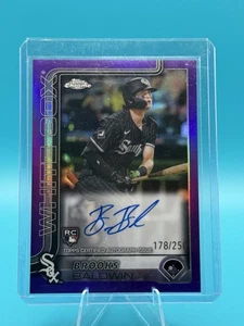2025 Topps Chrome - Rookie Auto Brooks Baldwin #RA-BB Purple Refractor /250 - Picture 1 of 3