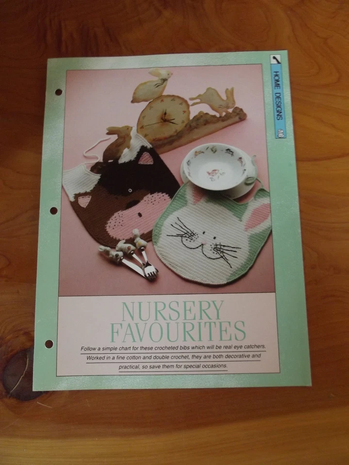 CROCHET PATTERN NURSERY FAVOURITES HOME DESIGNS CREATIVE NEEDLES 1991 * MUST SEE - Image 1 of 1