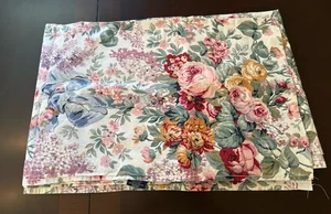 Sábana plana vintage Ralph Lauren Allison floral doble EE. UU. 96x64 buen estado - Imagen 1 de 5